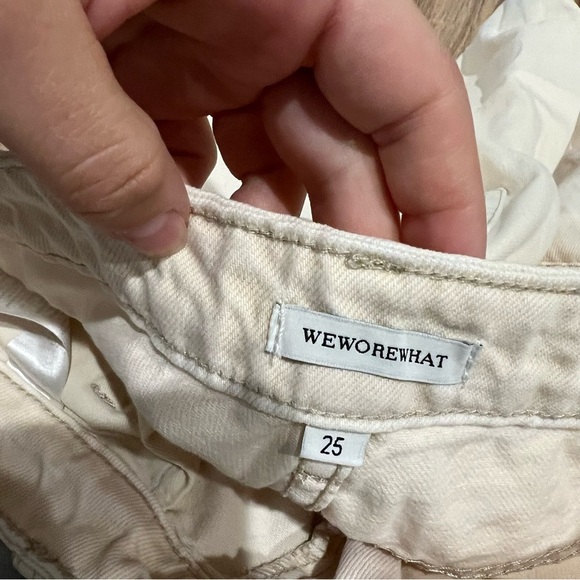 WEWOREWHAT Icon Jean in Cream - Picture 8 of 10